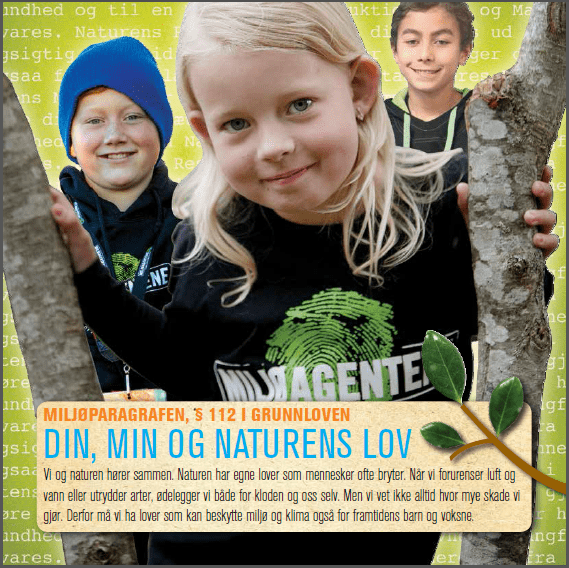 Den nye folderen fra Miljøagentene og Besteforeldreaksjonen, om Grunnlovens miljøparagraf, skal overrekkes representanter for partiene utenfor Stortinget på Verdens miljødag 5. juni.