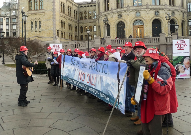 Sang foran Stortinget 5 februar