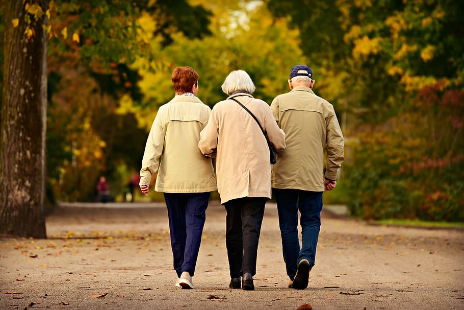 people-three-elderly-walking