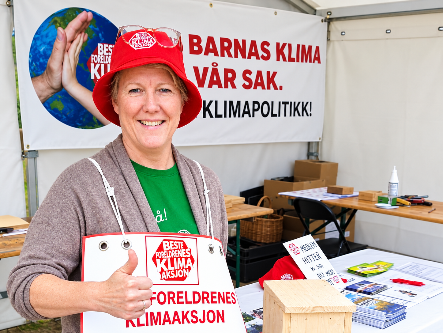 Marit nagel på stand