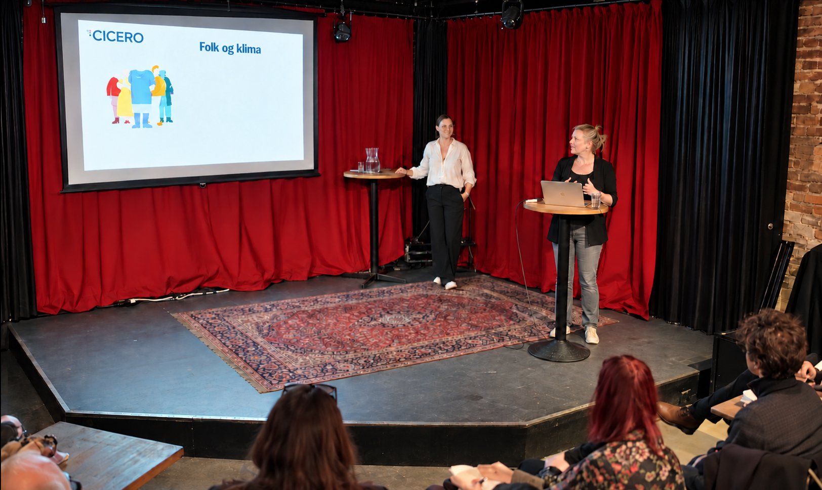 CICERO-foredrag med publikum i salen